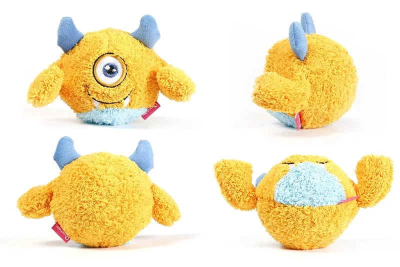 Squeaker Interactive Dog Toy Balls for Small Dogs Play Bite Resistant Chew Ball Toys for Large Dogs Puzzle Training Accessories