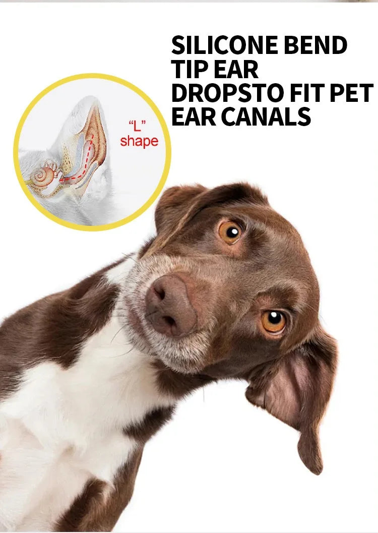 Pet ear wash Cats and dogs ear water cleaning ear mite ear drops ear drops Department care pet cleaning products