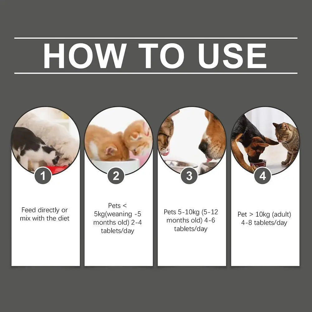Dog Probiotic Supplement Pet Food Additive Dog Cat Oral Diarrhea Pet Care Solution Accessories Cleanse Vomiting Y4D8