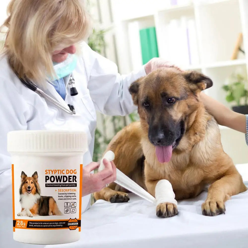 Pet Hemostatic Powder Efficient Pet Wound Healing Powder Quick Blood Stopper For Cats Dogs Pet Care Injury 0.98oz Blood Stop
