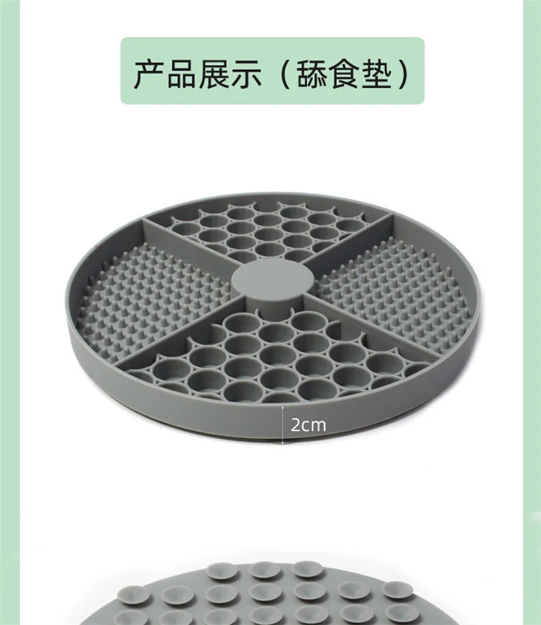 Pet Supplies Silicone Licking Mat Cat Slow Feeder With Suction Cup Slow Feeding Pad Dog Licking Pad Anxiety-relieving Utensils