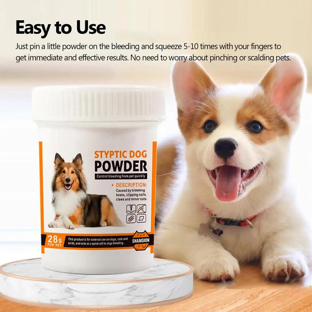 Pet Hemostatic Powder Efficient Pet Wound Healing Powder Quick Blood Stopper For Cats Dogs Pet Care Injury 0.98oz Blood Stop