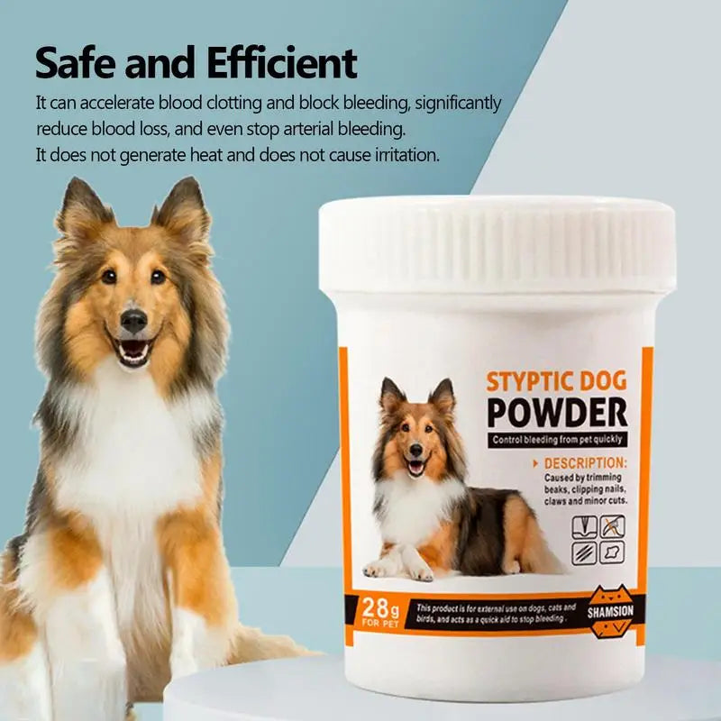 Pet Hemostatic Powder Efficient Pet Wound Healing Powder Quick Blood Stopper For Cats Dogs Pet Care Injury 0.98oz Blood Stop