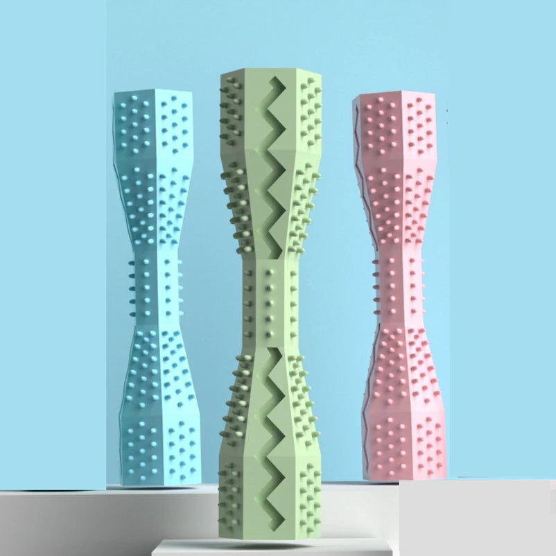 Pet Bite Toy New Hexagonal Dog Chewing Stick Bite-resistant Fun Toys Toys Grinding Teeth Cleaning Stick is durable