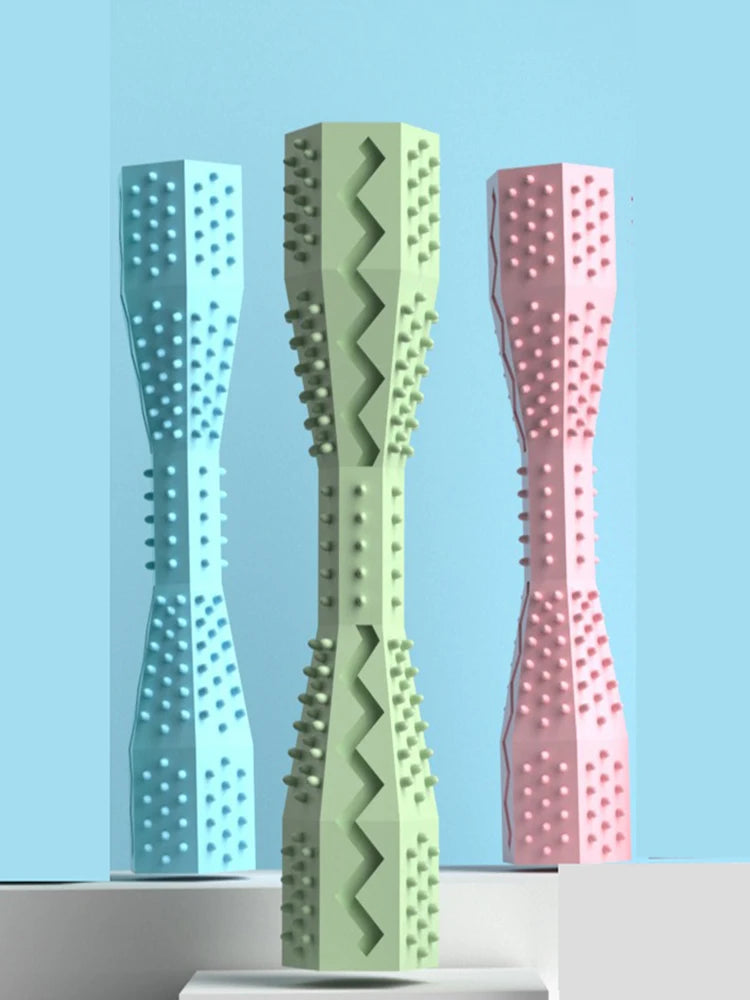 Pet Bite Toy New Hexagonal Dog Chewing Stick Bite-resistant Fun Toys Toys Grinding Teeth Cleaning Stick is durable