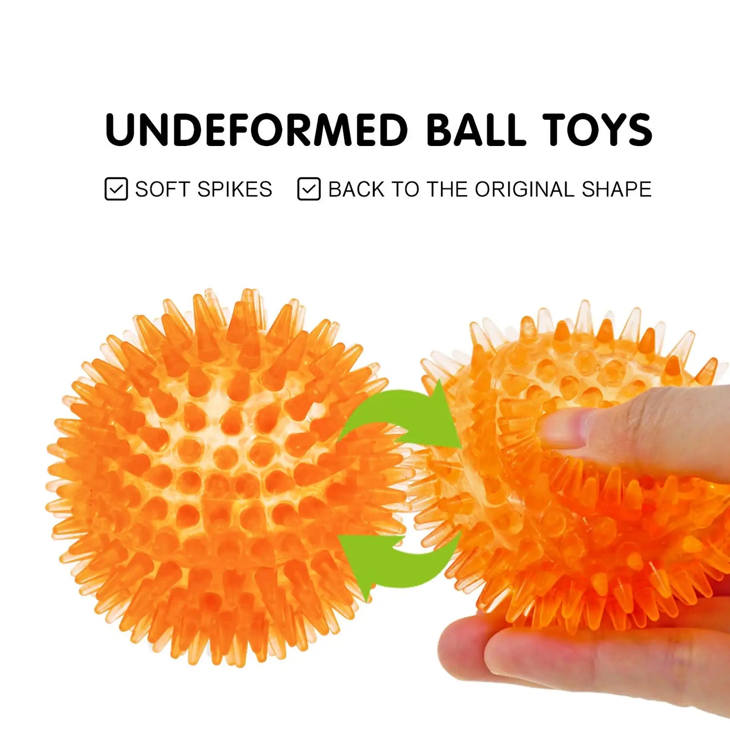 Squeaker Interactive Dog Toy Balls for Small Dogs Play Bite Resistant Chew Ball Toys for Large Dogs Puzzle Training Accessories