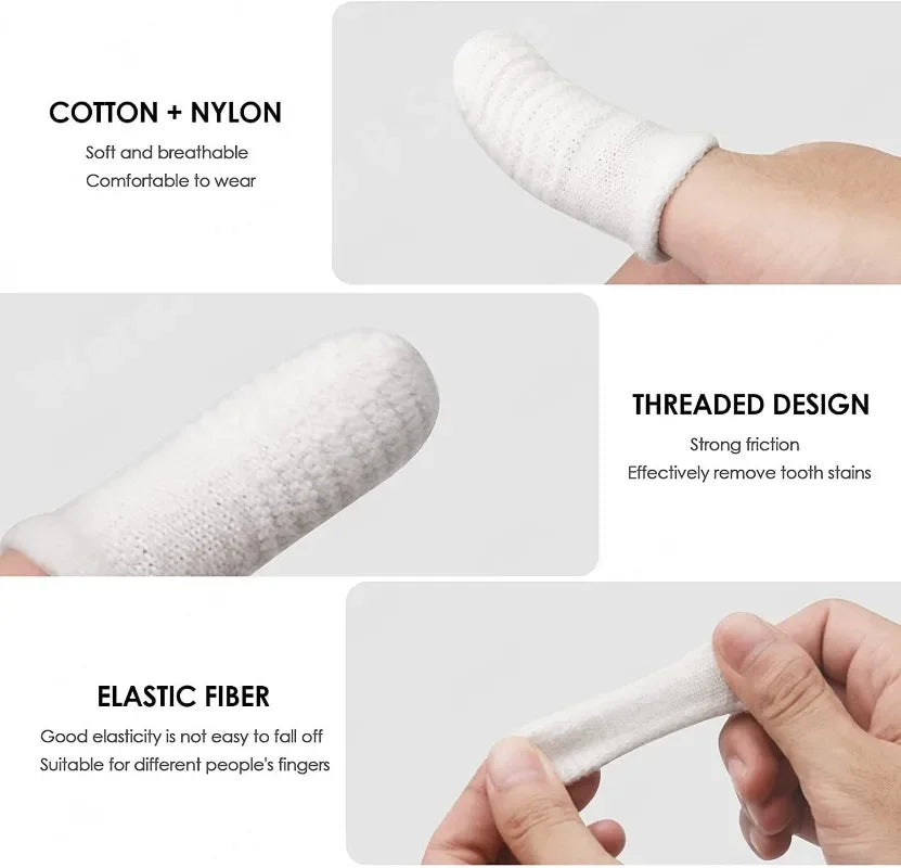 12/2pc Pet Two-finger Brushing Finger Cots