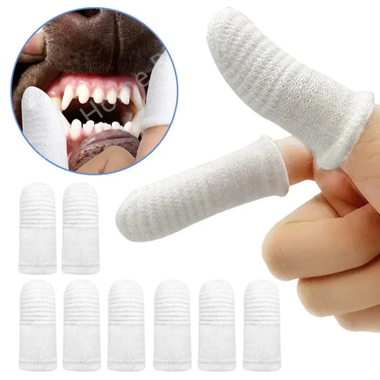 12/2pc Pet Two-finger Brushing Finger Cots