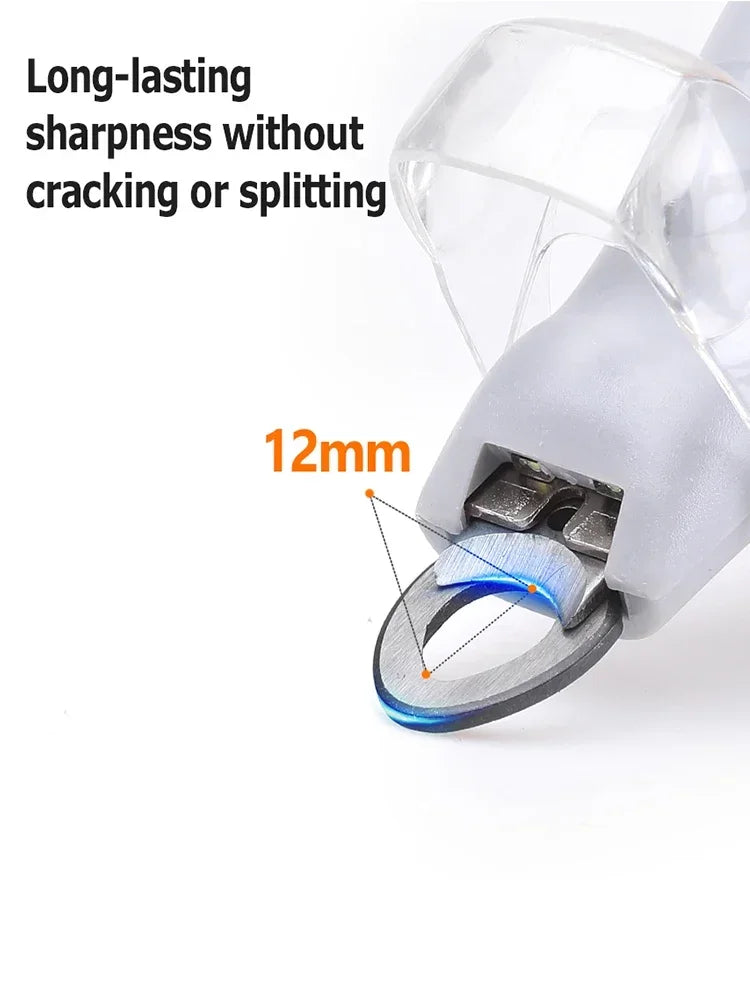 LED Light Pet Nail Clipper Strap with Amplification Function Cat And Dog Nail Trimmer Grooming Tool for Pet Care Cleaning Suppli