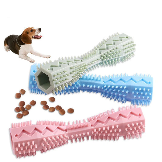 Pet Bite Toy New Hexagonal Dog Chewing Stick Bite-resistant Fun Toys Toys Grinding Teeth Cleaning Stick is durable