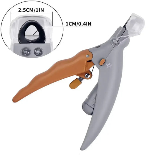 LED Light Pet Nail Clipper Strap with Amplification Function Cat And Dog Nail Trimmer Grooming Tool for Pet Care Cleaning Suppli