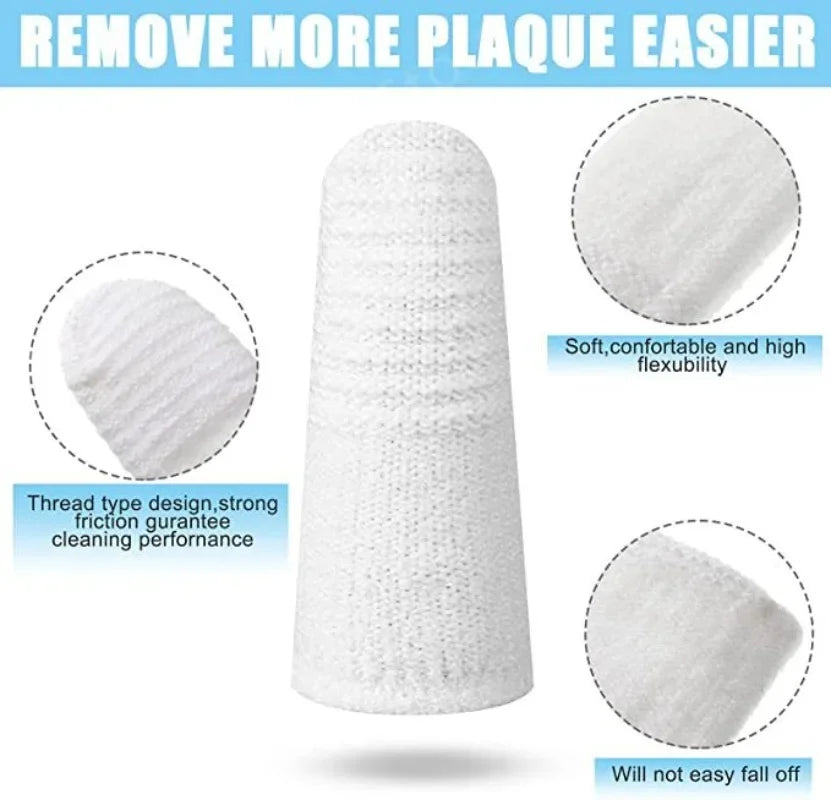 12/2pc Pet Two-finger Brushing Finger Cots