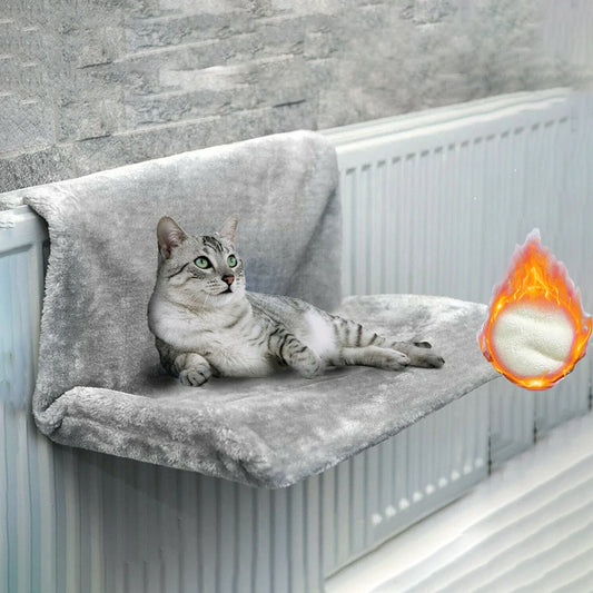 Removable Cat Hanging Bed. Warm Fleece Basket Cradle