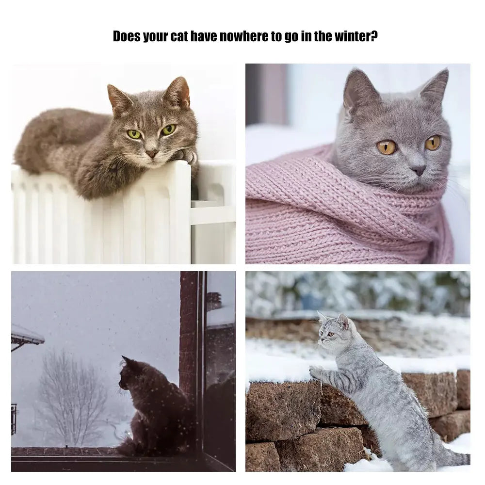 Removable Cat Hanging Bed. Warm Fleece Basket Cradle