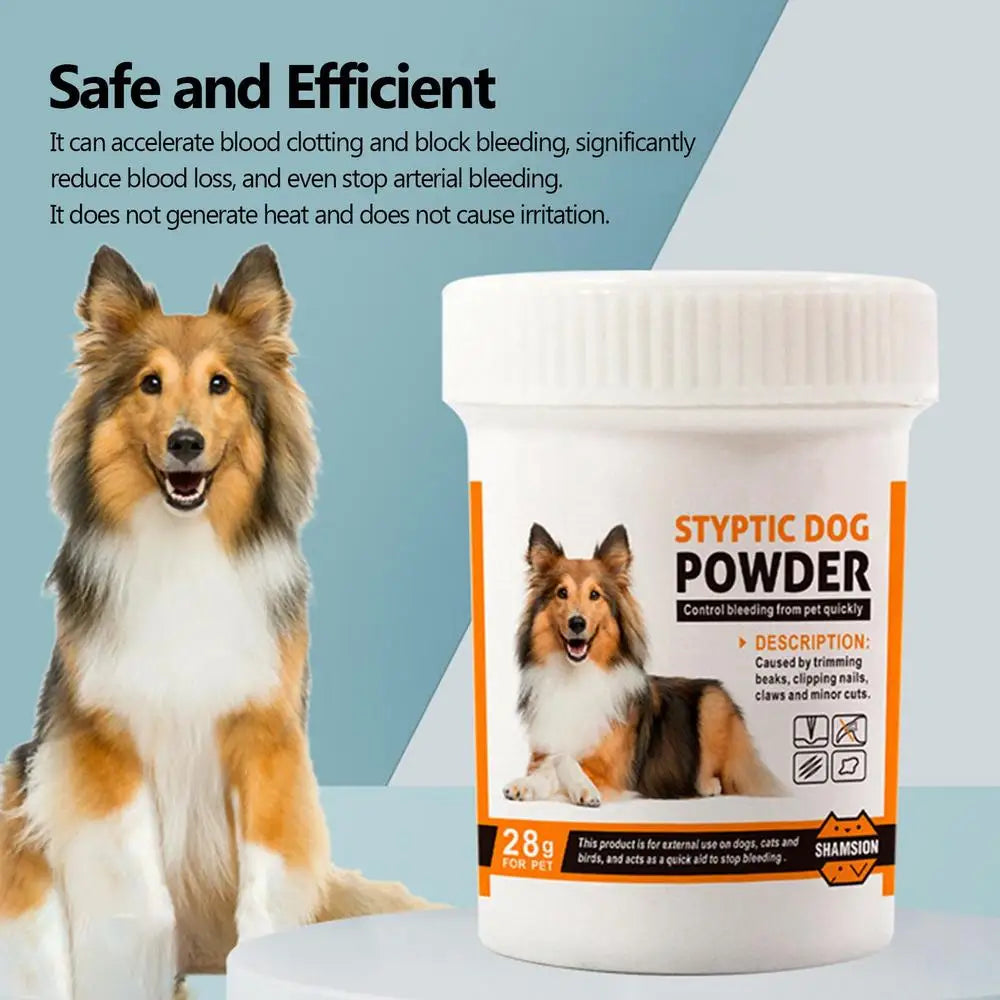 Pet Hemostatic Powder Efficient Pet Wound Healing Powder Quick Blood Stopper For Cats Dogs Pet Care Injury 0.98oz Blood Stop