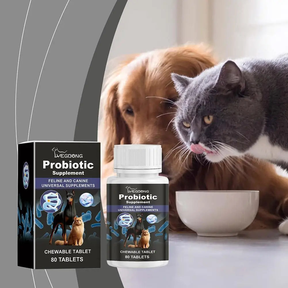 Dog Probiotic Supplement Pet Food Additive Dog Cat Oral Diarrhea Pet Care Solution Accessories Cleanse Vomiting Y4D8
