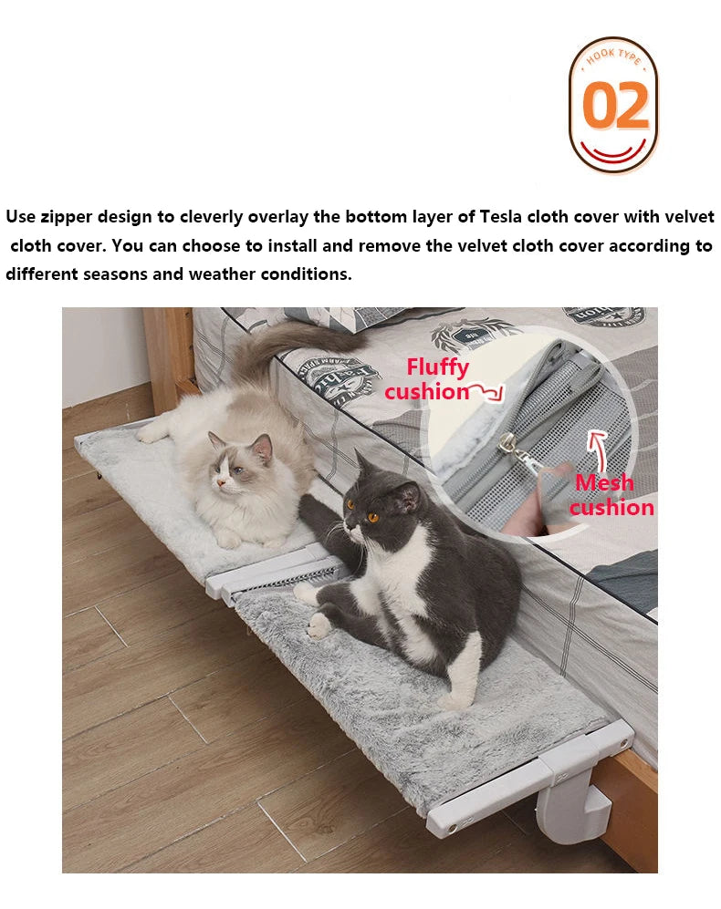 Hanging Cat Bed. Pet Beds for Bedside.