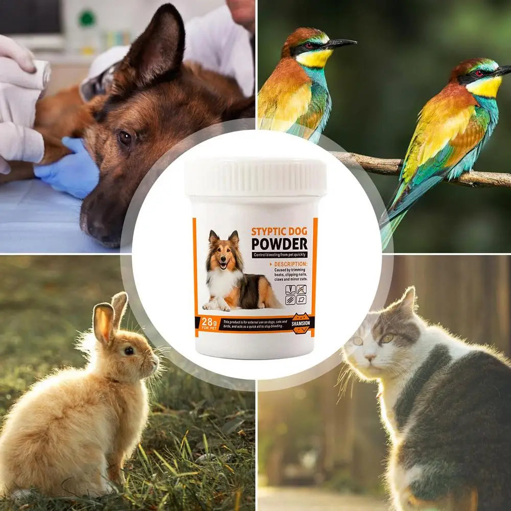 Pet Hemostatic Powder Efficient Pet Wound Healing Powder Quick Blood Stopper For Cats Dogs Pet Care Injury 0.98oz Blood Stop