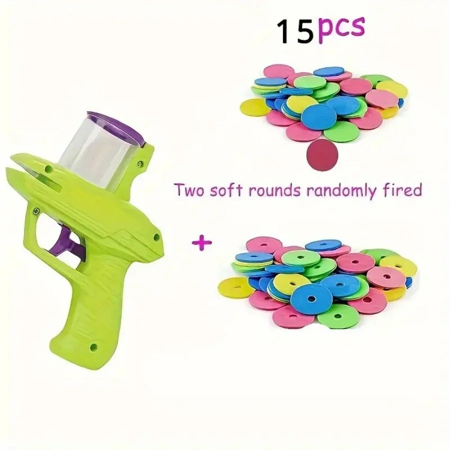 Set Of Interactive Cat Toy Launchers With Foam Discs - Manual Launchers for Pet Play and Exercise, Durable Plastic, No Batteries