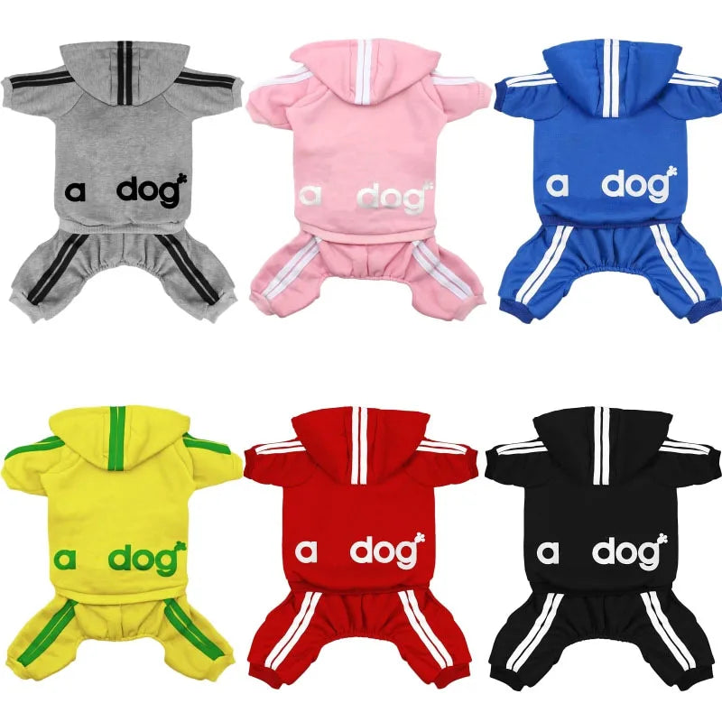 Brand Design Adidog Clothing Dog Jumpsuit Sports Suit Spring Dog Clothes for Small Dogs Chihuahua Terrier Beagle Pet Apparel