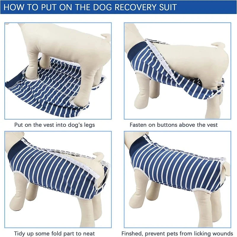 Surgery Recovery Suit Anti Licking Wounds Pet Care Clothes After Surgery Clothes Pet Supplies For Dog Pet Accessories WWO66