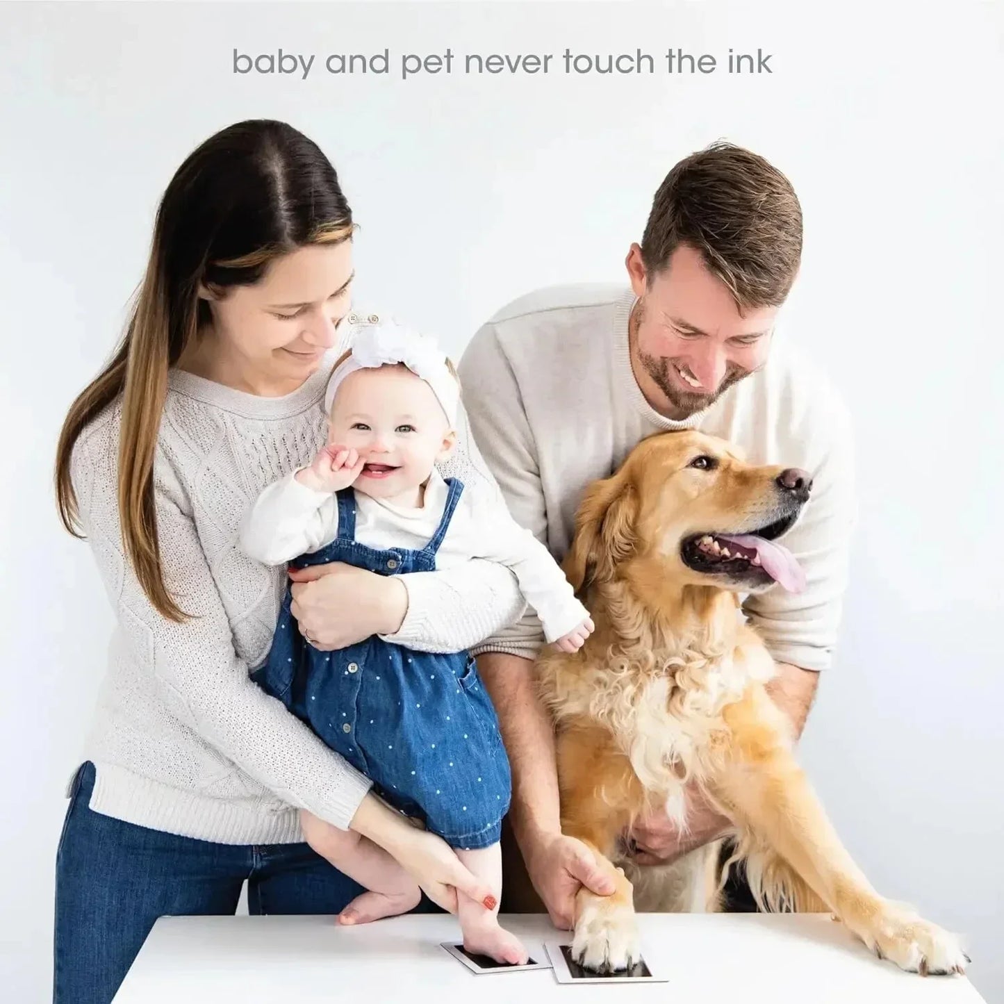 Baby Handprint Footprints Ink Pads for Pet Safe Non-toxic No-Touch Skin Inkless Inkpad Kits Cat Dog Paw Prints Souvenirs Gifts