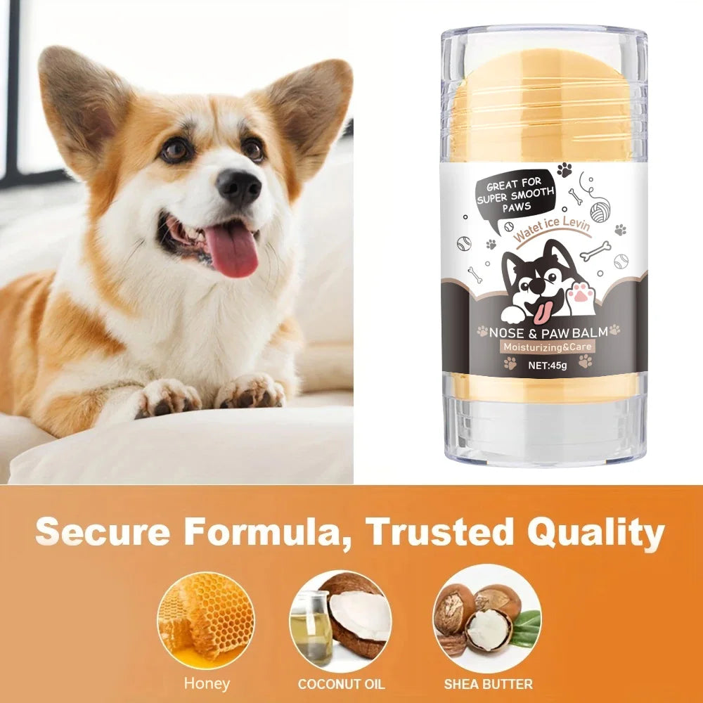 Pet Nose and Foot Moisturizing Cream - Containing Honey and Glycerin Pet Care Sticks, Powerful Moisturizing, Gentle and Non-Irritating, Suitable for Cats and Dogs