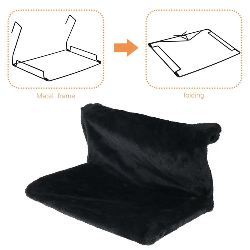 Removable Cat Hanging Bed. Warm Fleece Basket Cradle