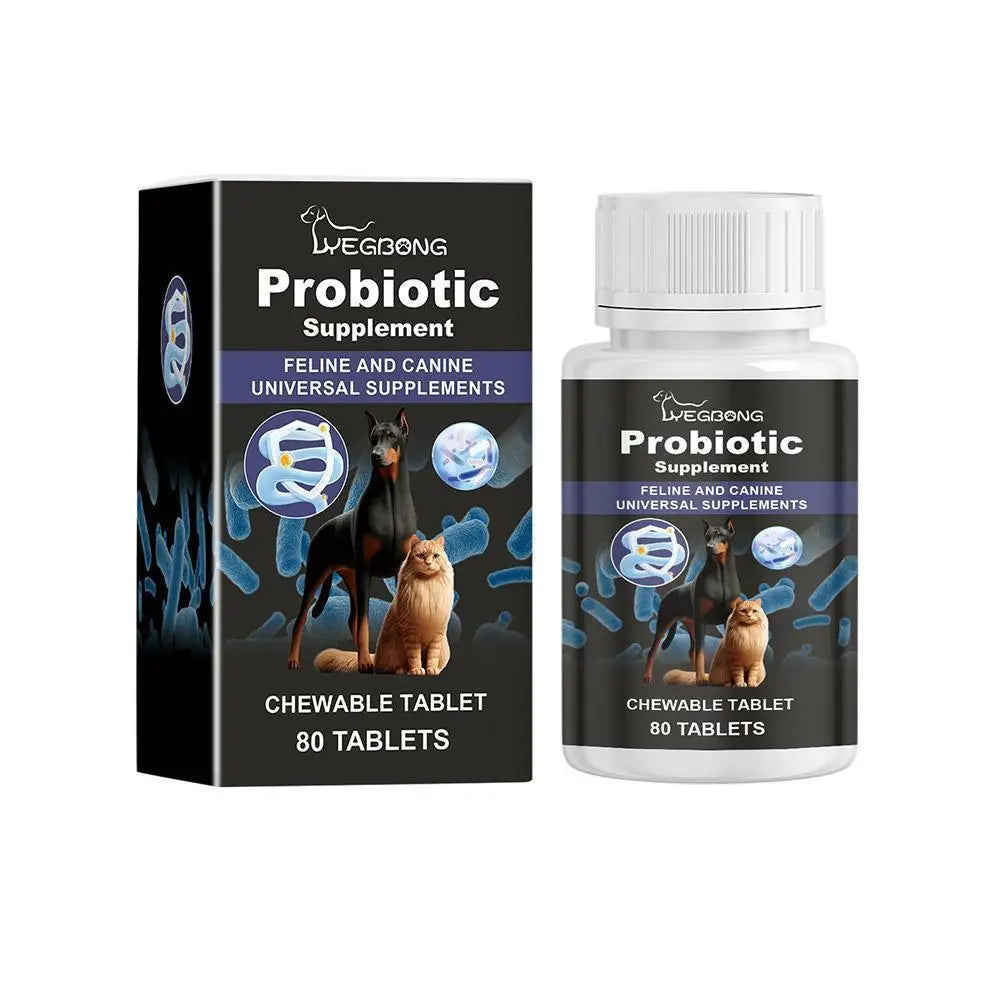 Dog Probiotic Supplement Pet Food Additive Dog Cat Oral Diarrhea Pet Care Solution Accessories Cleanse Vomiting Y4D8